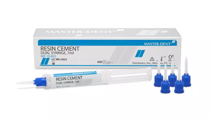 Dentonics Master-Dent Dental Permanent Resin Cement Automix 7ml Automix w/ Tips #10-820