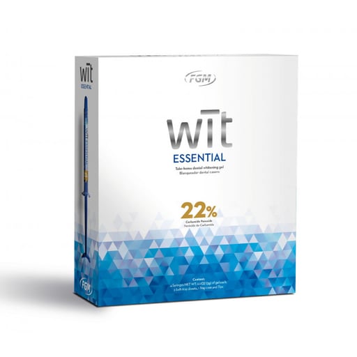 FGM Wit Essential 22% Carbamide Peroxide Teeth Whitening Kit – 4 x 3g Syringes #4000023546
