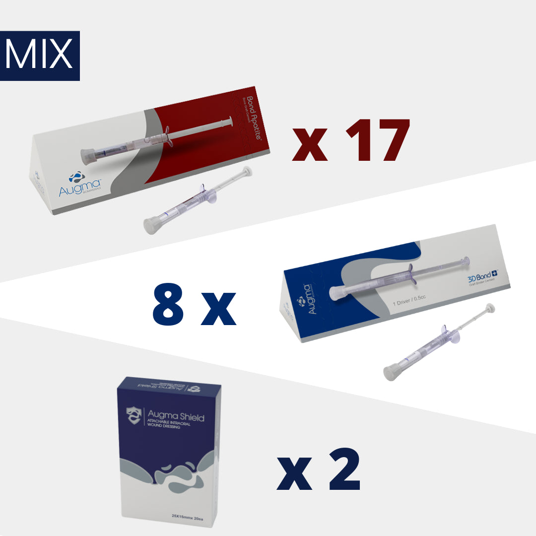 Augma Mix Pack, 17 x Bond Apatite®, 8 x 3D Bond+™ and 2 x Augma Shield™