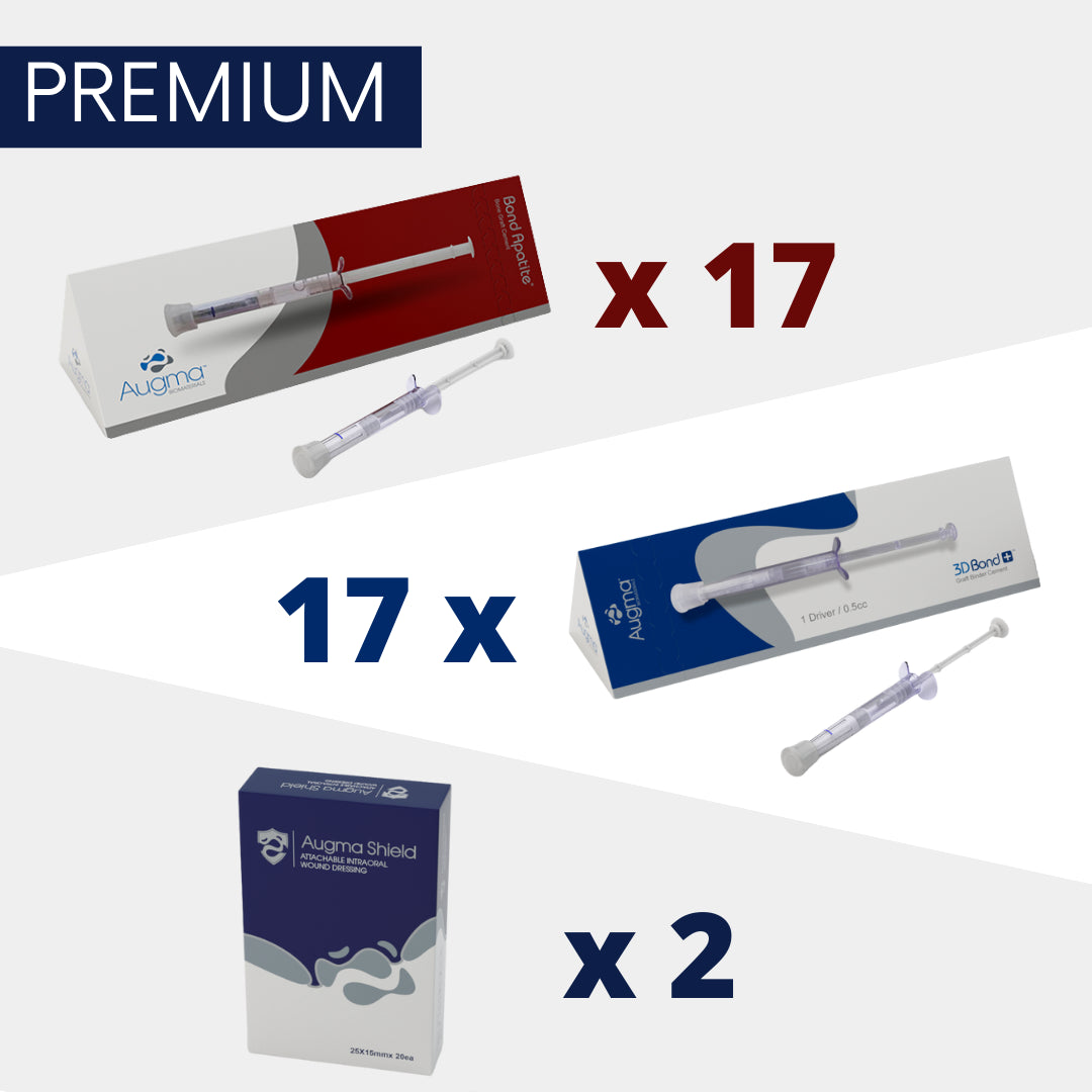 Augma Premium Pack, 17 x Bond Apatite®, 17 x 3D Bond+™ and 2 x Augma Shield™
