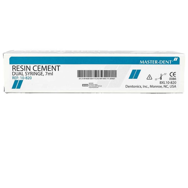 Dentonics Master-Dent Dental Permanent Resin Cement 7ml w/ Tips #10-820