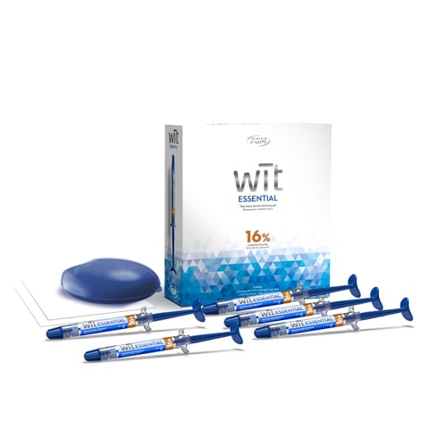 FGM Wit Essential 16% Carbamide Peroxide Teeth Whitening Kit – Take-Home Gel (5 x 3g Syringes) #4000023542