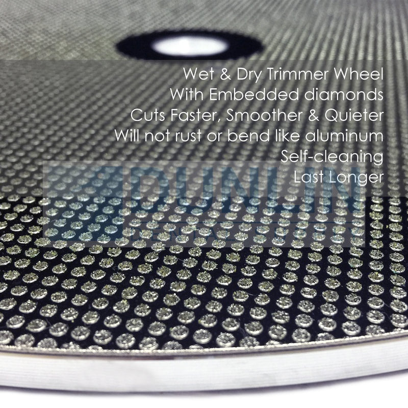 BesQual Dental Lab Diamond Coated Model Trimmer Wheel (10" or 12") Fast & Smooth