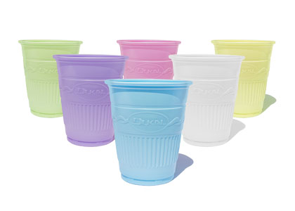 Dukal Disposable Plastic Cups 5 oz. Blue Color Embossed Design, Case of 1000