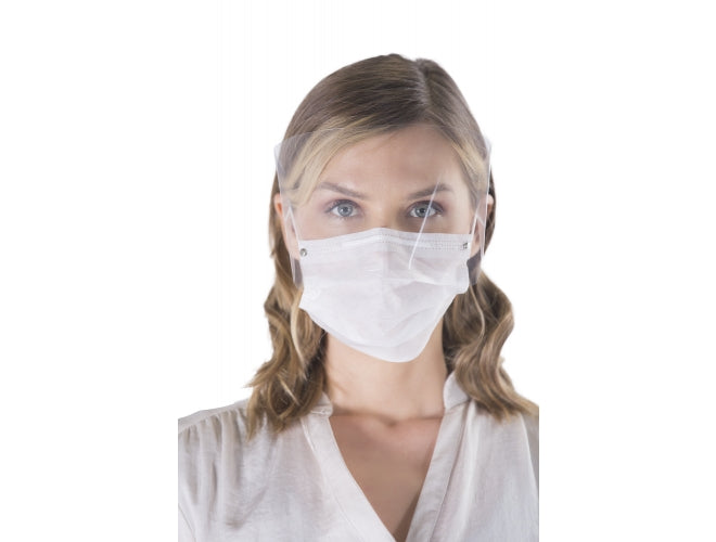 Disposable Provisor ASTM Level 3 Dental Mask with Shield, Blue Color - Box of 25