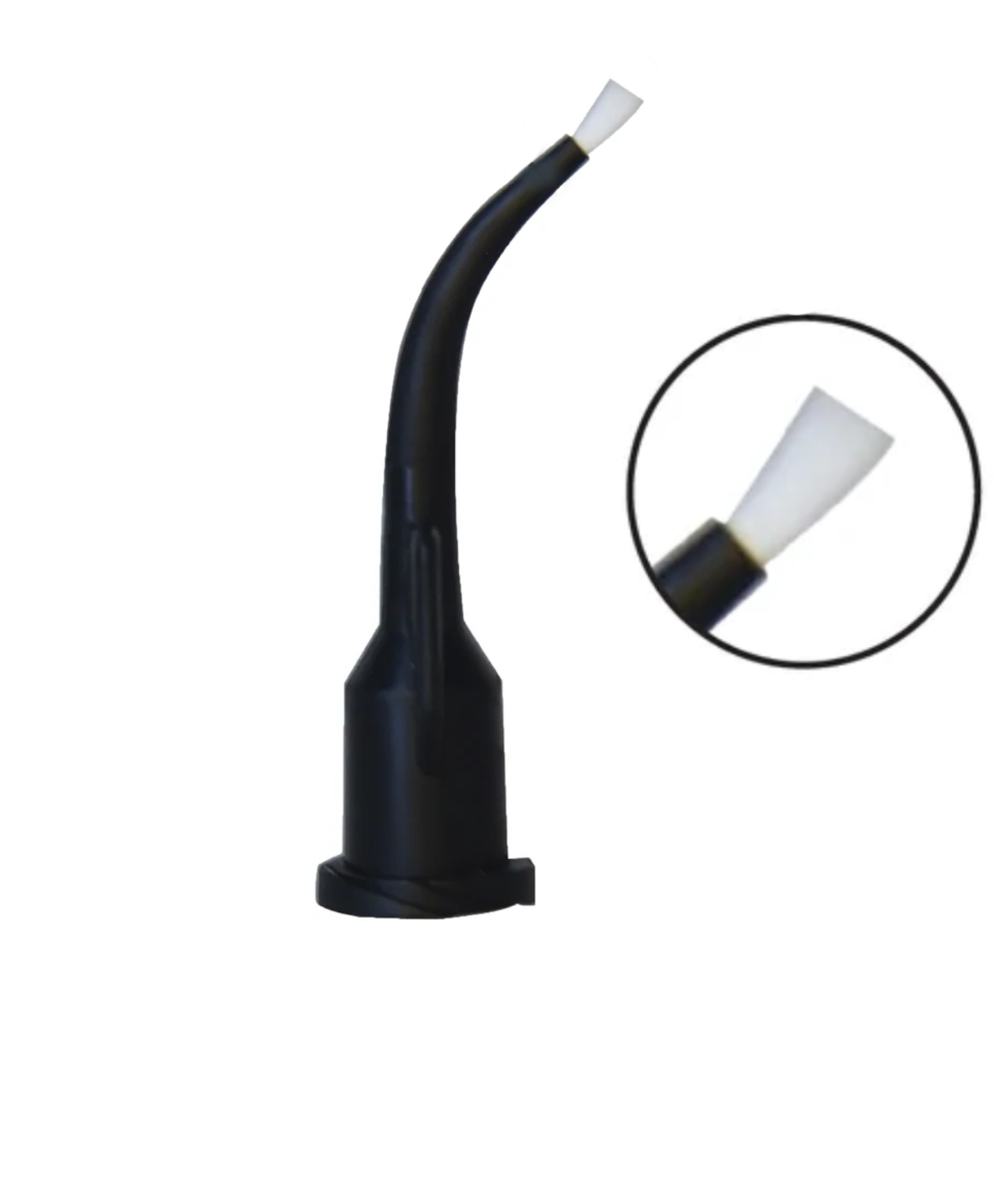 Dunlin Dental Delivery Tip Liner Pre-Bent Curved Adjustable Brush Tip, 100PCS #CDTWB