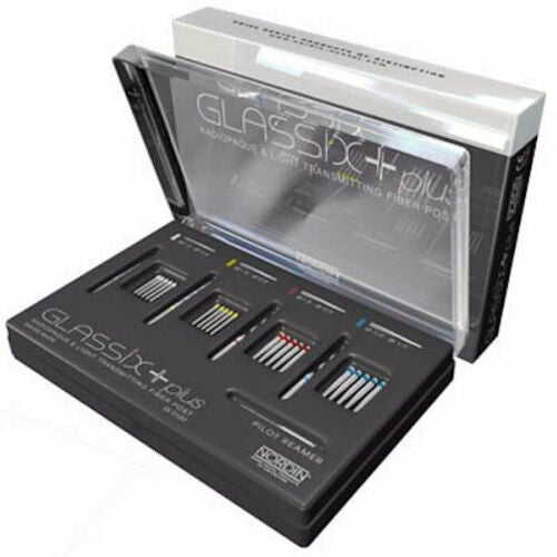 Nordin Glassix Plus Kit 20 Posts, 4 Reamers and 1 Pilot Reamer Assorted Size Kit (Made in Switzerland) #02-300