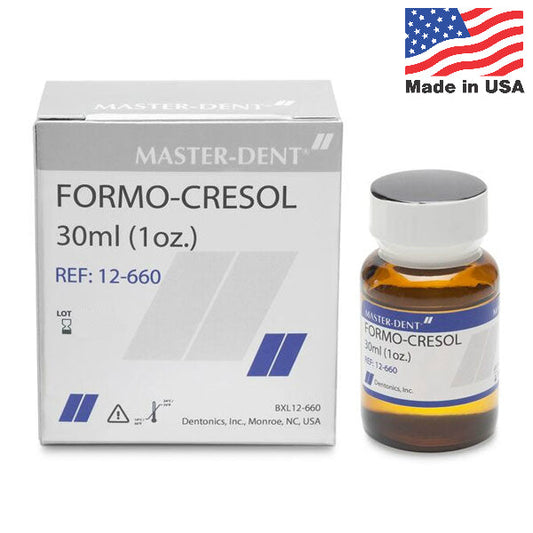 Master Dent Formocresol Liquid 1 oz (30ml) Bottle, Made in USA #12-660