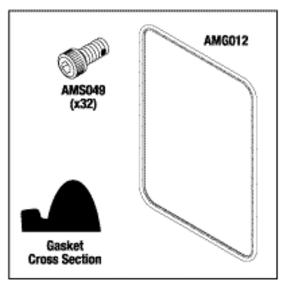 Door Gasket Kit AMK056 for AMSCO/STERIS, Fits: Rectangular 24" x 36" Door
