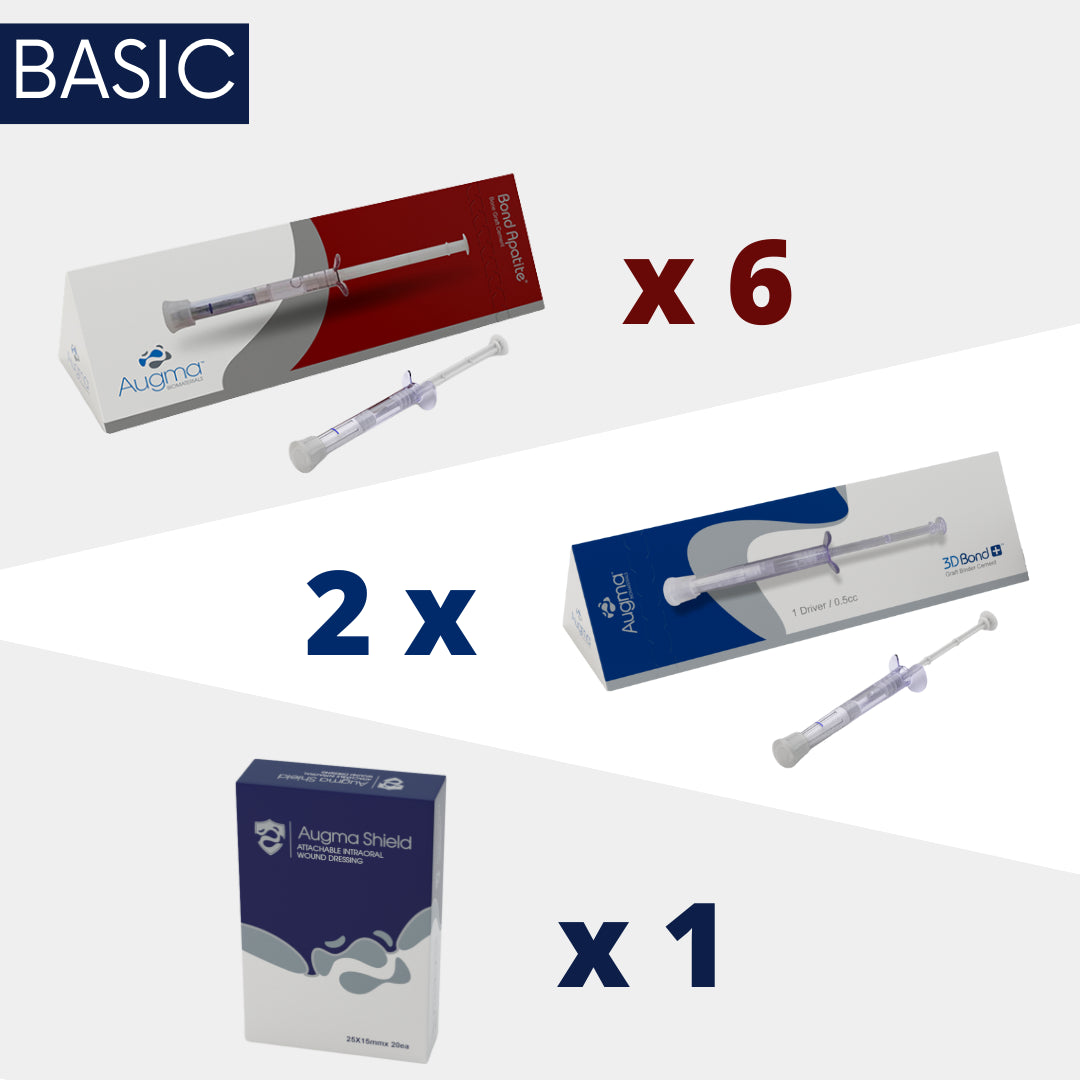 Augma Basic Pack, 6 x Bond Apatite®, 2 x 3D Bond+™ and 1 x Augma Shield™
