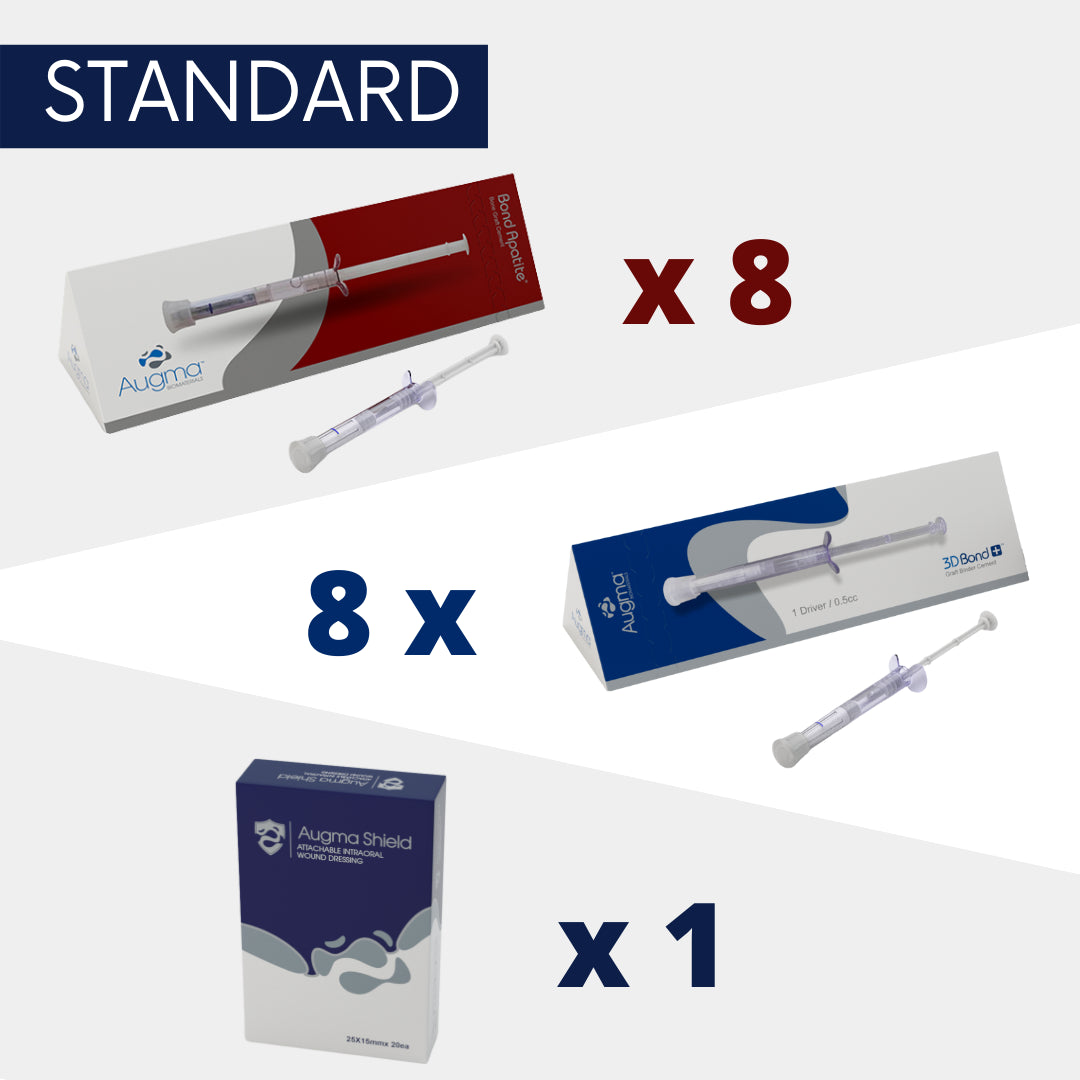 Augma Standard Pack, 8 x Bond Apatite®, 8 x 3D Bond+™ and 1 x Augma Shield™