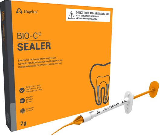 Angelus BIO-C Sealer ION+ Bioceramic Root Canal Sealer 0.5g Syringe 4 Pack #3823