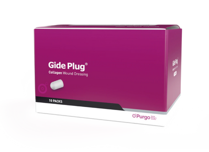 Gide Plug Absorbable Collagen Wound Dressing, Ø10mm x 20mm, 10/Pk #HAD001020