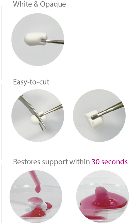 Gide Plug Absorbable Collagen Wound Dressing, Ø10mm x 20mm, 10/Pk #HAD001020