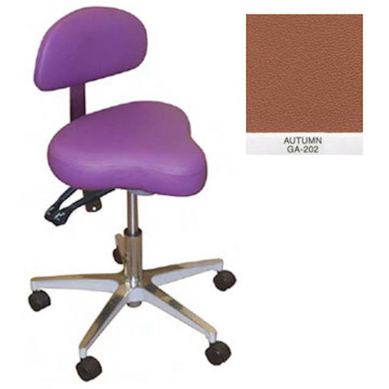 Galaxy Hygienist Stool with Back Support Autumn Color #1150 AUTUMN