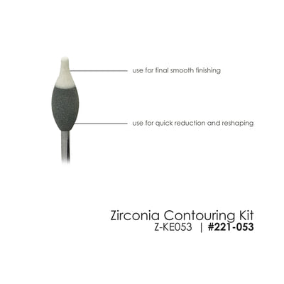 Z-KIT Zirconia Contouring Kit for Pre-Sintered Zirconia 5 Shapes/Kit