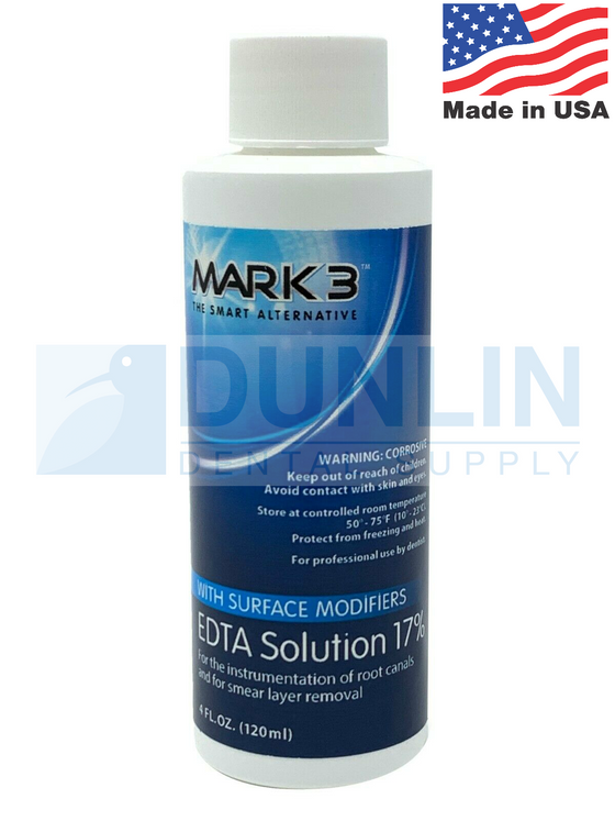 Mark3 Dental EDTA Solution 17% with Surface Modifiers (4oz or 17oz)