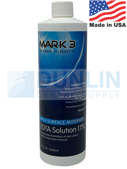 Mark3 Dental EDTA Solution 17% with Surface Modifiers (4oz or 17oz)