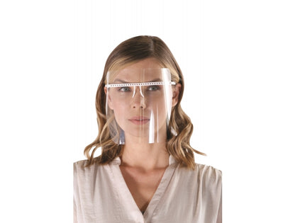 Google Face Shield, Eye Glass Style 1 Frame, 5 Shields - Reusable