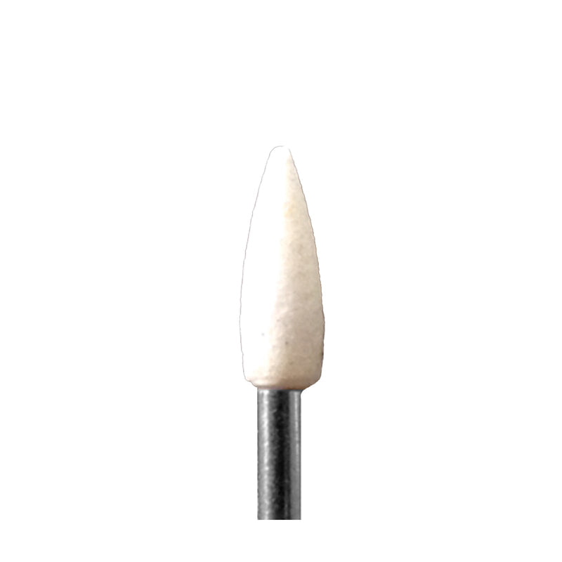 BesQual FG White Mounted Stones (Pack of 12) for Finishing Porcelain, Gold, Silver Alloys, Amalgam and Composites
