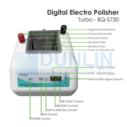 BesQual Dental Lab Digital Electro Polishing Turbo Unit (110V) #S730