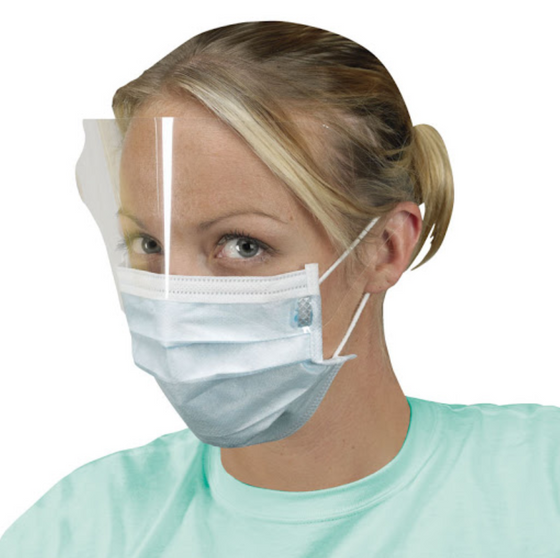 3-PLY Earloop Face Mask with Shield