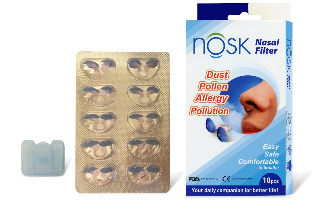 Nosk Anti Allergy Dust Nose Filter Invisible Nasal Filter Retainer Case DUNLIN DENTAL SUPPLY