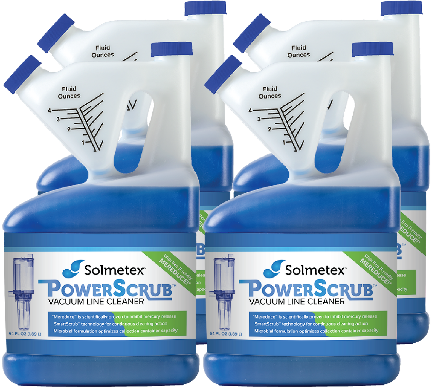 Solmetex PowerScrub Vaccuum Line Cleaner, Eco-friendly, 100% Biodegradable