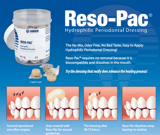 Hager Reso Pac Periodontal Dressing, Odor Free, No Mix Required