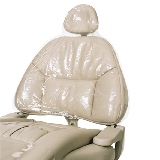 Mark3 Dental Half Chair Cover (Half Chair ) 27.5" x 24" Clear Plastic- 225 Covers/ Box